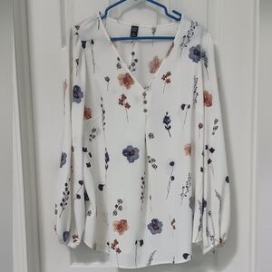 Floral Blouse - White
